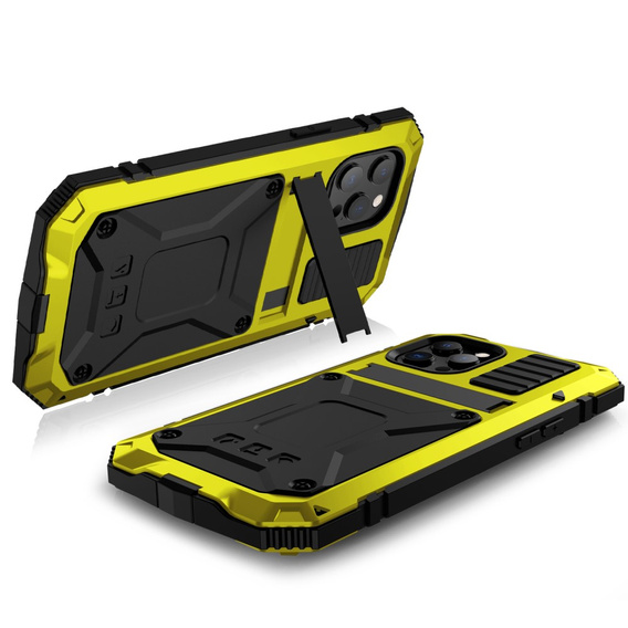 Etui do iPhone 13 Pro, R-JUST, pancerne, żółte