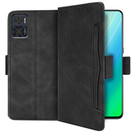 Etui z klapką do Motorola Moto E22 / E22i 4G, Card Slot, czarne