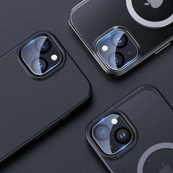 2x Szkło hartowane na aparat ERBORD do iPhone 15 / 15 Plus, przezroczyste