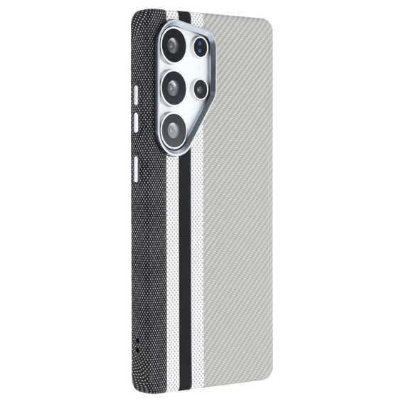 Etui do Samsung Galaxy S25 Ultra, Carbon Fiber MagSafe, szare