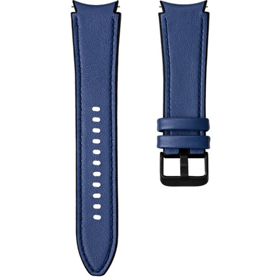 Pasek Skórzany do Samsung Galaxy Watch 4/5/6 40/42/43/44/45/46/47mm, Niebieski