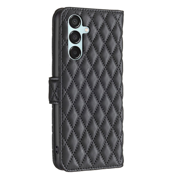 Etui z klapką do Samsung Galaxy M15 5G, Wallet, BINFEN COLOR, czarne