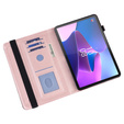 Etui do Lenovo Tab M9, With stand, flower, różowe rose gold