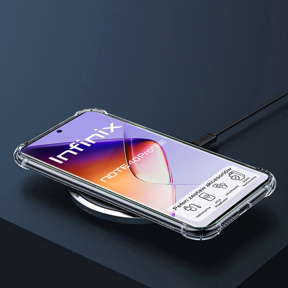 Etui do Infinix Note 40 Pro Plus, Dropproof, przezroczyste