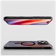 Etui z MagSafe Spigen do iPhone 16 Pro, Ultra Hybrid "T", matowe przezroczyste / czarne + Szkło