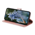 Etui z klapką do Motorola Moto G73 5G, Mandala, różowe rose gold
