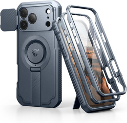 Etui Dexnor pancerne z podstawką i przesłoną aparatu, do MagSafe do iPhone 17 Pro