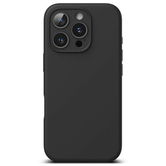 Etui Ringke do iPhone 16 Pro, Silicone MagSafe, czarne + Szkło Hartowane 9H