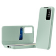 Etui z klapką do Samsung Galaxy S25+ Plus, Smart View Wallet, zielone