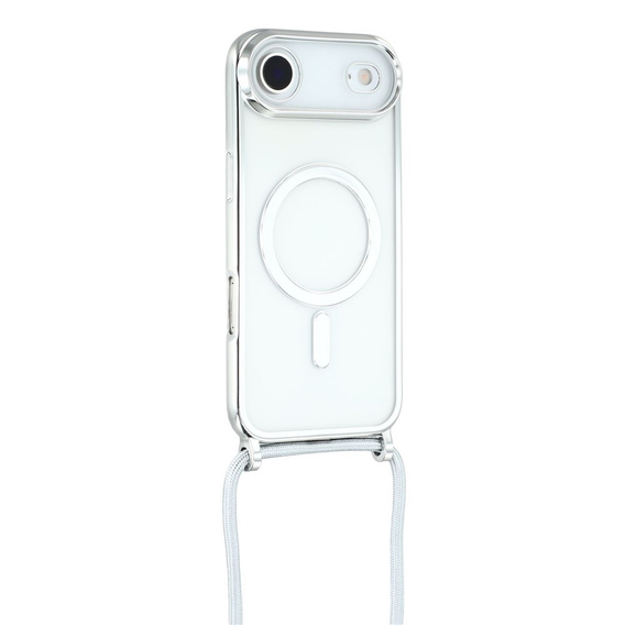 Etui do iPhone Air, Electro MagSafe, srebrne + Smycz