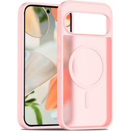 Etui Matt Case do Google Pixel 10 / 10 Pro, do MagSafe, półprzezroczyste różowe