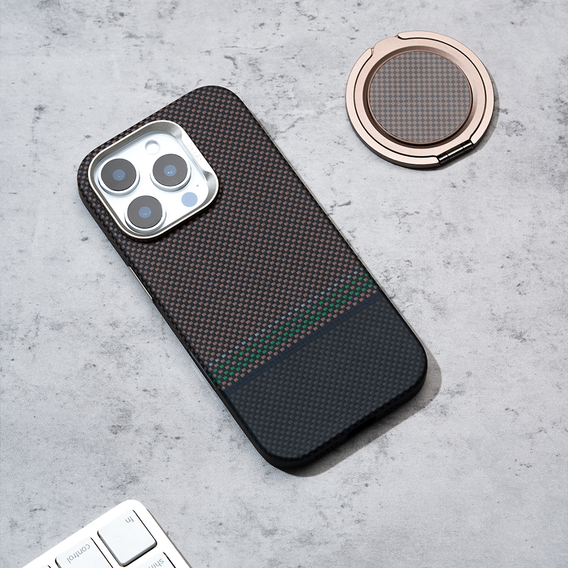 Etui BENKS Kevlar Magnetic Armor Pro Prestige 600D Y065 do MagSafe z aktywnym przyciskiem do iPhone 16 Pro