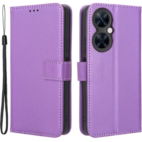 Etui z klapką do Huawei Nova 11i, Wallet Smart Magnet, fioletowe