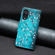 Etui z klapką do TCL 40 NxtPaper, Wallet, Sakura niebieskie
