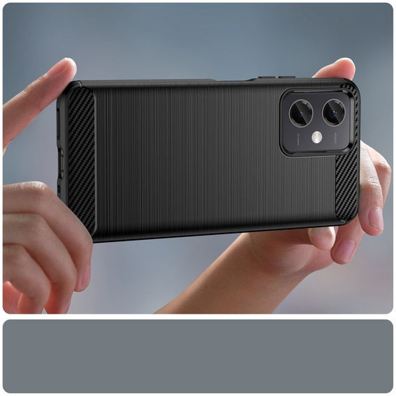 Etui do Xiaomi Redmi Note 12 5G / POCO X5 5G, Karbon, czarne