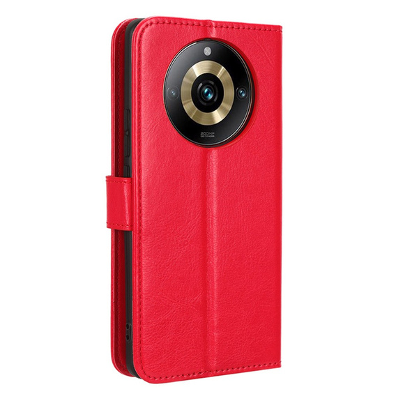 Etui z klapką do Realme 11 Pro 5G / Pro+ 5G, Crazy Horse Wallet, czerwone