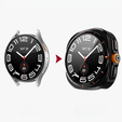 2w1 Etui + Szkło Hartowane do Samsung Galaxy Watch 7 40mm, Czarne