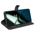 Etui z klapką do OnePlus 11 5G, Wallet Case, czarne