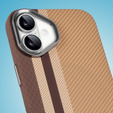 Etui do iPhone 16, Carbon Fiber MagSafe, żółte
