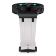 Pasek silikonowy do Samsung Galaxy Watch 4/5/6/7/FE 40/42/43/44/45/46/47mm, Beżowy / czarna klamra