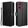 Etui z klapką do Motorola Edge 50 Fusion 5G, Crazy Horse Wallet, czarne