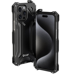 Etui R-JUST do iPhone 15 Pro, pancerne Hollow Armour, czarne
