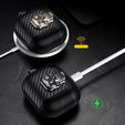 Czarne etui z czaszką do Galaxy Buds3 / Buds3 Pro – styl i ochrona w jednym