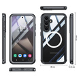 Etui do Samsung Galaxy S24 FE, Shockproof, ze szkłem, do MagSafe, czarne