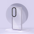Etui do Oppo A60, Fusion Hybrid, przezroczyste / fioletowe