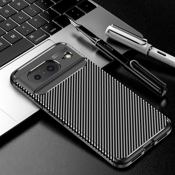 Etui do Google Pixel 8, Carbon Gel, czarne