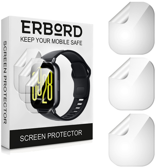 3x Folia Hydrożelowa ERBORD do Xiaomi Redmi Watch 5 Active