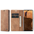 Etui CASEME do Huawei P30 Pro, Leather Wallet Case, brązowe