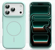 Etui silikonowe do iPhone 17 Pro, do MagSafe, antywstrząsowe, zielone