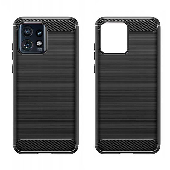 Etui do Motorola Edge 40 Pro, Karbon, czarne