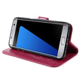 Etui z klapką do Samsung Galaxy S7 Edge, Butterfly, różowe
