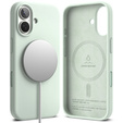 Etui Ringke do iPhone 17, Silicone MagSafe, Soft Mint