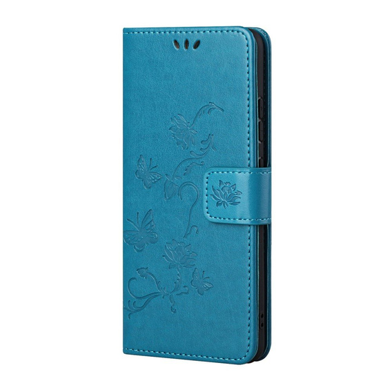 Etui z klapką do Xiaomi Redmi Note 10 5G / Poco M3 Pro 4G/5G, Butterfly, niebieskie