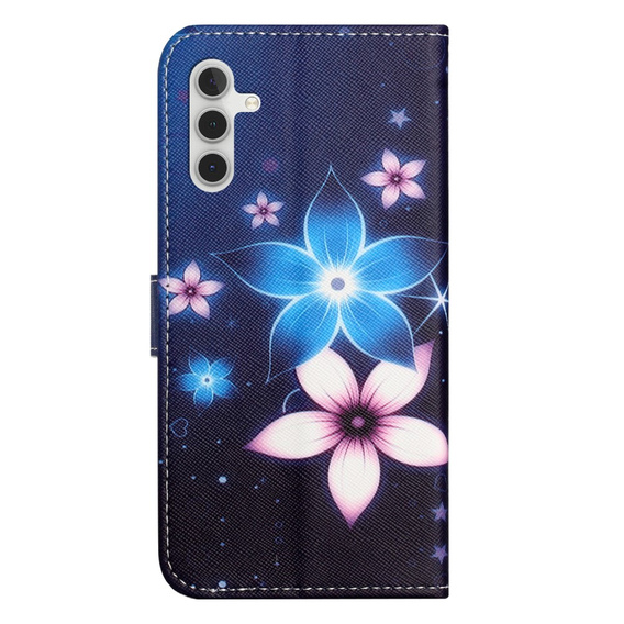 Etui z klapką do Samsung Galaxy M15 5G, Wallet, Blue Flower