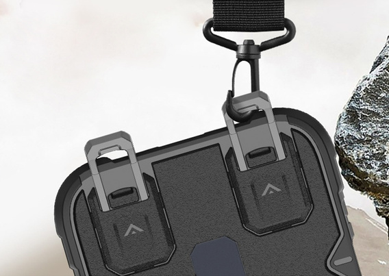 Etui do iPhone 17 Air, do MagSafe, pancerne z podstawką, czarne