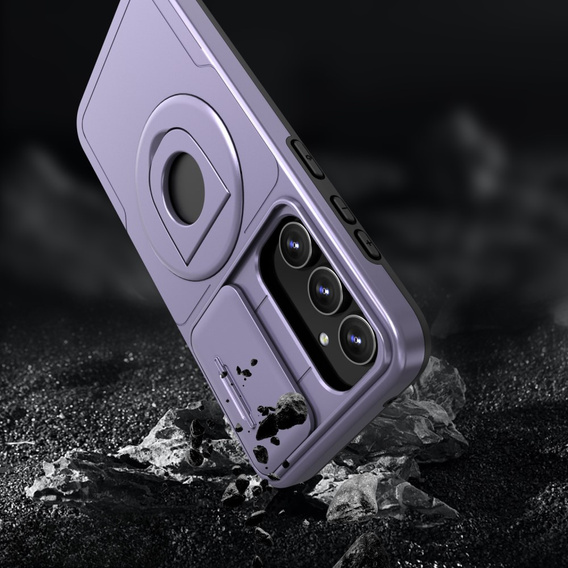 Etui do Samsung Galaxy S20 FE, Military Magnet, do MagSafe, fioletowe