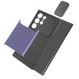 Pancerne etui do MagSafe na Galaxy S24 Ultra, ERBORD MagProtect Cam Slider, fioletowe