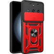 Etui pancerne do Realme 11 Pro 5G / 11 Pro+ 5G, CamShield Slide, czerwone