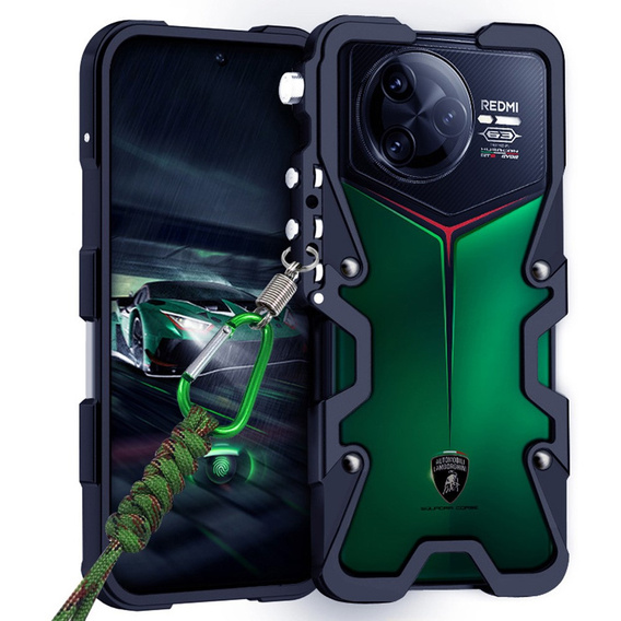 Aluminiowe etui ochronne bumper do Xiaomi Poco F7 Ultra 5G – czarne