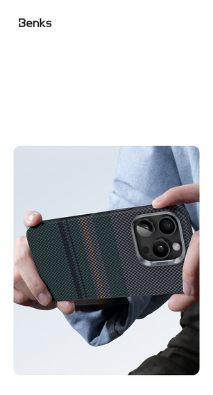 Etui ochronne Magnetic Armor Pro Aurora Kevlar 600D do iPhone 16 Pro