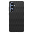Etui Spigen do Samsung Galaxy S25+ Plus, Liquid Air, czarne + Szkło Hartowane 9H