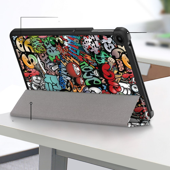 Etui do Huawei MatePad SE 10.4 2022, Smartcase, graffiti