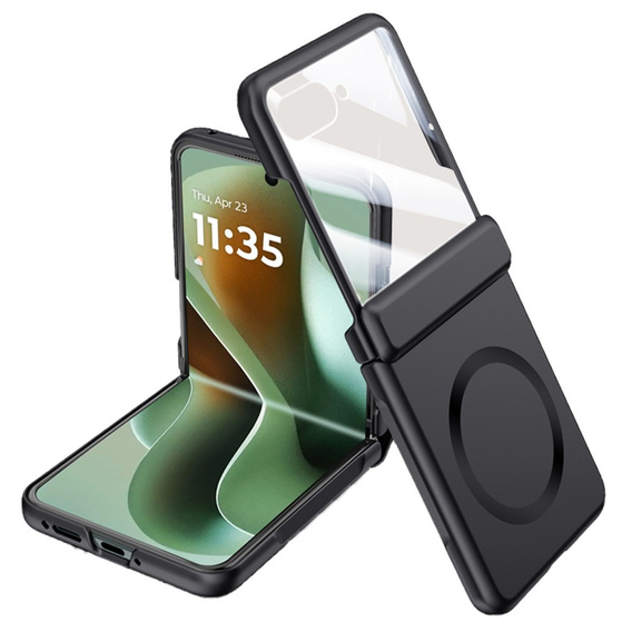 Etui z MagSafe i ochroną zawiasu do Motorola Razr 60 Ultra 5G – czarne