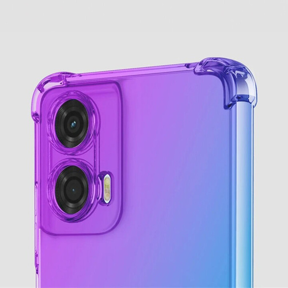 Etui Gradient Dropproof do Motorola Moto G24 / G24 Power / G04, Fioletowe / niebieskie