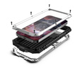 Etui do iPhone 13 Mini, R-JUST, pancerne, srebrne