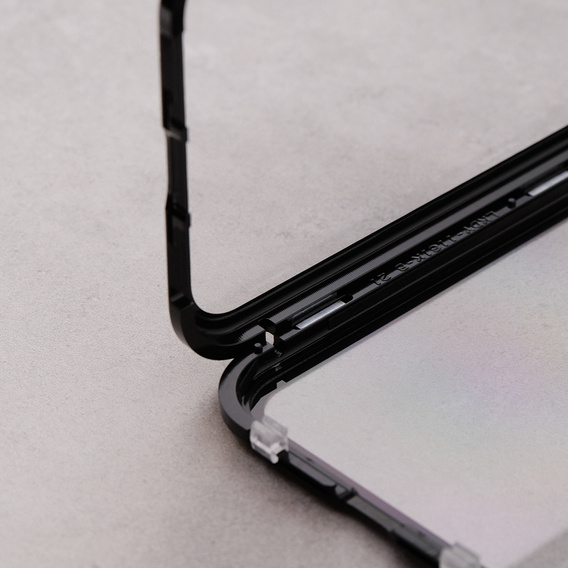 Etui do iPhone 11, Magnetic Dual Glass, czarne